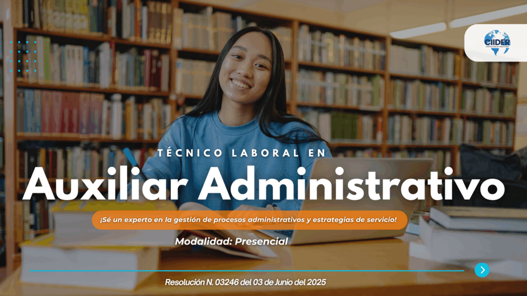 Sabías que más del 50% de los jóvenes en Colombia trabajan en la informalidad? Según el DANE (2024), la mayoría realiza tareas administrativas sin formación certificada, lo que limita su crecimiento y estabilidad laboral. Formarse como Técnico Laboral en Auxiliar Administrativo no solo mejora tu hoja de vida: te da herramientas reales para formalizar tu trabajo y aspirar a mejores condiciones. En Cúcuta, este tipo de formación se ajusta a tus horarios y necesidades. Porque formalizarse también es avanzar. https://ciider.org/2025/07/30/tu-futuro-empieza-aqui-inscribete-en-el-programa-tecnico-laboral-en-auxiliar-administrativo-y-transforma-tu-vida-laboral/
